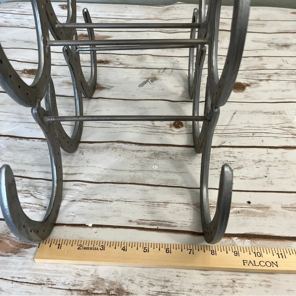 Handmade horseshoe wine